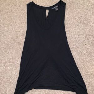 Black tee with cross back